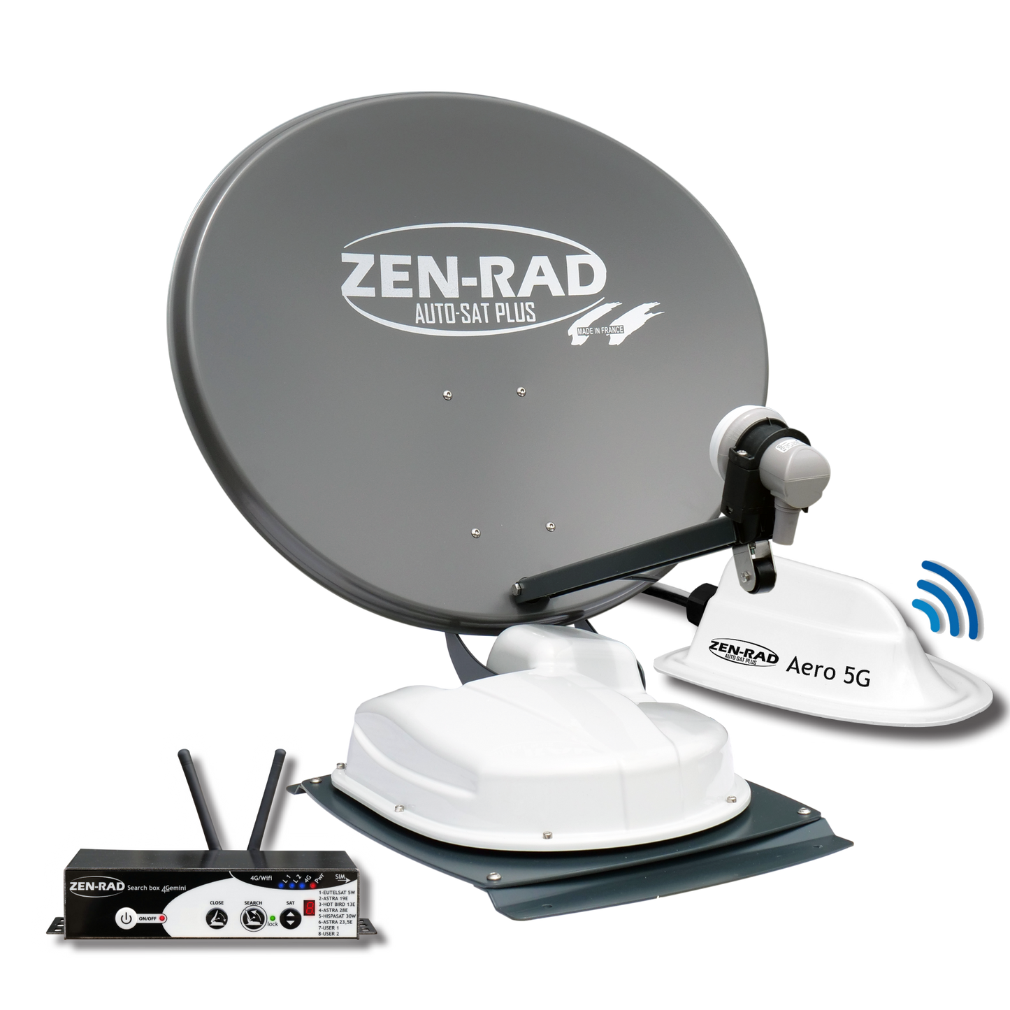 đ·ïž Pack TV Media Antenne satellite automatique + Internet - AUTO-SAT 4Gemini 60