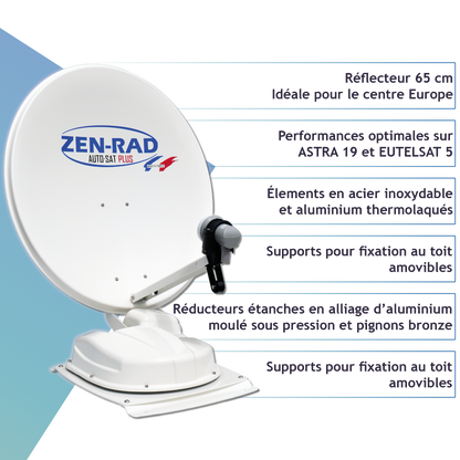 Automatische Satellitenantenne - AUTO-SAT PLUS 65 + SUCHBOX i-HD 